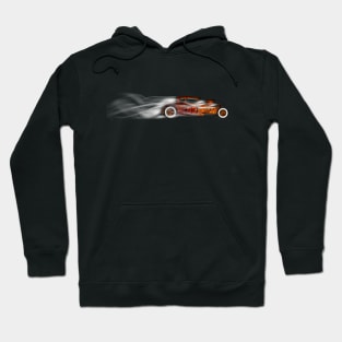 Rusty Rat Rod Nation Design with smoke Hoodie